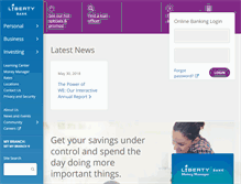 Tablet Screenshot of liberty-bank.com